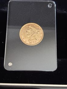 1984 Liberty 5 dollars Half Eagle Gold Coin 22k / CT
