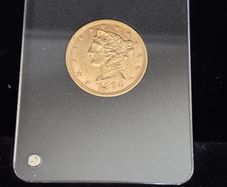 1984 Liberty 5 dollars Half Eagle Gold Coin 22k / CT