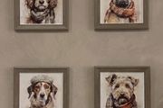 J Lea Framed Dog Prints