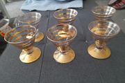 Amber Glasses set of Six