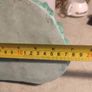 Hindu gods, Chinese gods stamped on base and back Name of Buddha: Guan Yin Buddha statue, jade colour, lap width 18 CM. 25 CM. Tall Image 4