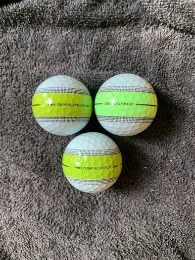 (3) Taylormade Tour response golf balls