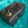John Rocha dark brown leather jewellery box Image 4