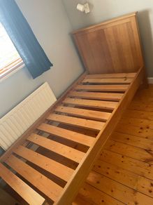 Heavy Solid Oak Bed