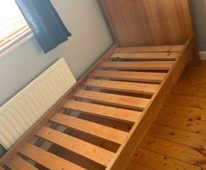 Heavy Solid Oak Bed