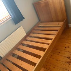 Heavy Solid Oak Bed