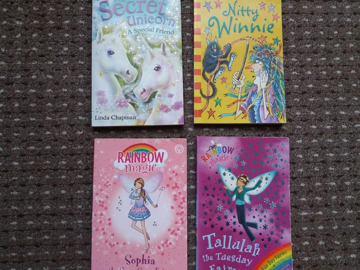 Kids books Linda Chapman nitty winny rainbow magic