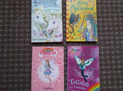 Kids books Linda Chapman nitty winny rainbow magic