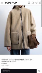 Topshop Teddy coat