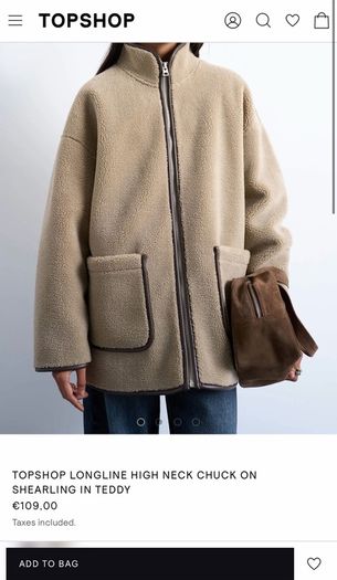 Topshop Teddy coat