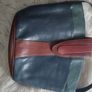 Leather bags one large red long handles tote or shoulde and one smaller shoulder Bag. Shoulder is 15r leather Image 4