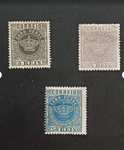 1877 1880 Cape Verde 140 year old Portuguese Colonial Cabo Verde Reis