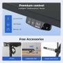Electric Standing Desk, 120 x 60 cm Height Adjustable Sit Stand Desks with Splice Board and Memory Smart Pannel, Home Office Desk, Black Image 5