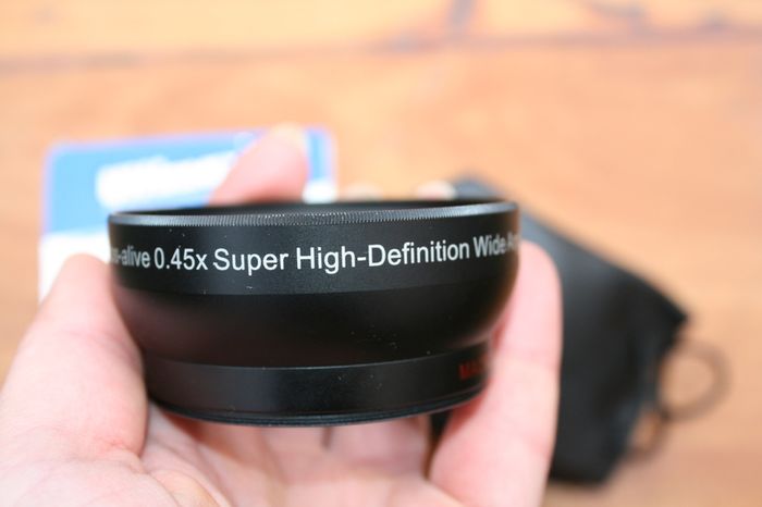 58MM Wide Angle 0.45x Converter Lens with Macro Close-Up Attachment for Rebee
