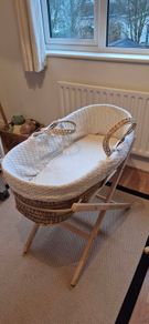 Little Green Sheep Moses Basket