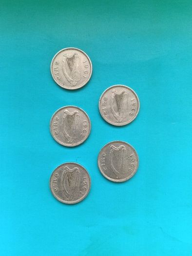 Irish 6 pence coins date run