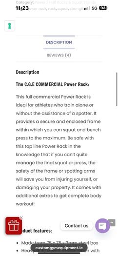 550KG RATED  Branded Heavy Gauge Steel Full Pro Power Rack!!!
