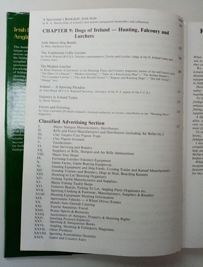 Irish Field Sports and Angling Handbook 1984 - Country Sports Book - Hunting Fishing Book