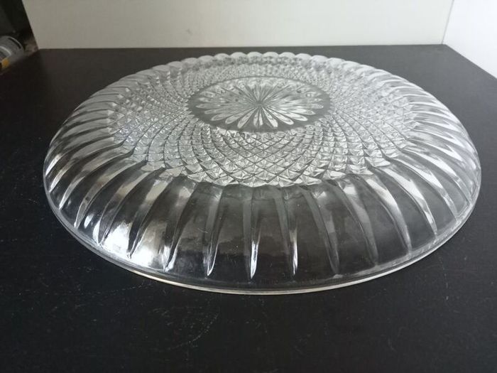 Crystal 24%Lead Round Cake Serving Plate