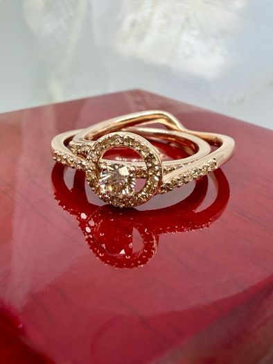 Diamond Interlocking Ring