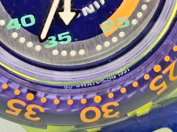 Vintage Swiss Watch Swatch Scuba 1990s Collectable