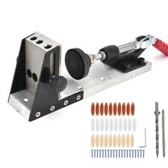 BRAND NEW Movable Pocket Hole System Jig Master Blind Hole Drilling Template Guide Kit Woodworking Set Woodworking Fixture