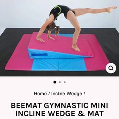 Beesway gymnastics mat and wedge