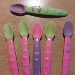 5x baby feeding spoons