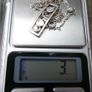 Vintage Sterling Silver 925 Floral Pendant  and Sterling Silver Chain 3g Image 9