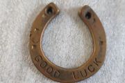 Horseshoe Decoration Door Knocker Good luck Charm Wall Hanging Mount Brass