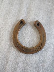 Horseshoe Decoration Door Knocker Good luck Charm Wall Hanging Mount Brass