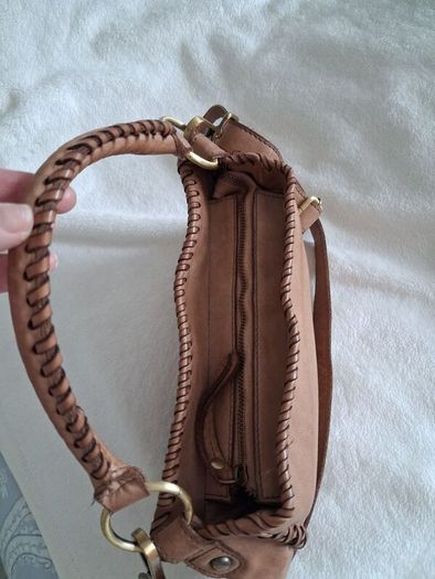 Vera Pelle - Leather Bag - Light Brown - New Without Tags RRP 120