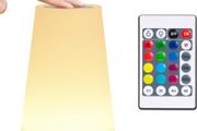 Night Light, LED Touch Bedside Table Lamp, 13 RGB Colours Changing, 5 Brightness Level Switch, Timing Function, Rechargable Remote Control Dimmable Light for Bedroom, Living Room, White