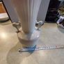 Antique Belleek China Vases With 2 Handles And Long Nick With Hint Of Pink Image 5