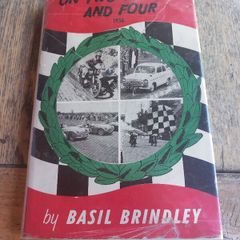 On two wheels and four 1956 1st edition hardback by Basil Brindley, extremely rare, D18 free reg post