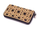Geometric Irregular Triangle Cork Zipper Wallet