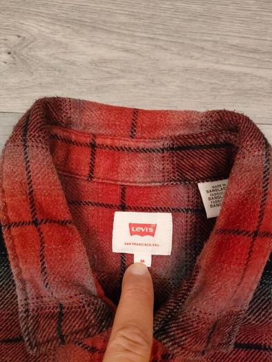 Levis Heavyweight Check Shirt Mens Medium