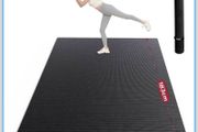 Large Exercise Mat, Non-Slip, Ultra Durable, Large Yoga Mat for Home Gym, Fitness, Yoga, Pilates, Stretching, Push-ups, Gymnastics-Grey