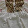 Floral long sleeve blouse for women, elegant bottoned neck, casual wear, white, Image 9