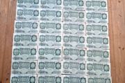 43 English One Pound Notes(40s,50s,60s)