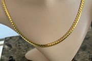 Gold tone JJ necklace