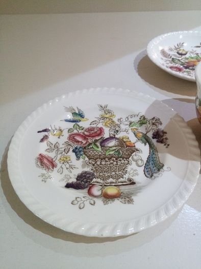 Vintage Tea Trio / Set Windsor Ware Johnson Brothers, Garden Bouquet