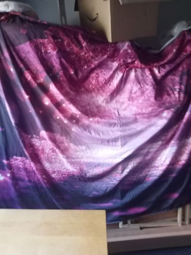 XL wall tapestry. Material art
