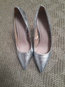 Silver stilletoes
