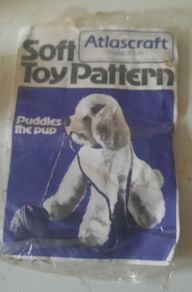 Vintage Soft Toy Pattern  'Puddles the Pup'