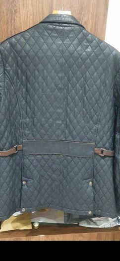 Mens quilted leather jacket