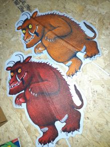 Gruffalo puppet/flag/picture