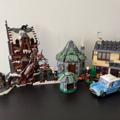 3x Lego Harry Potter sets with instructions Hagrid Hut, Private Drive, Shrieking Shack