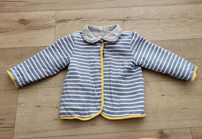 Girl JoJo Maman Bebe Reversible Quilted Jacket