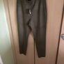 Black or khaki faux suede trousers Image 7